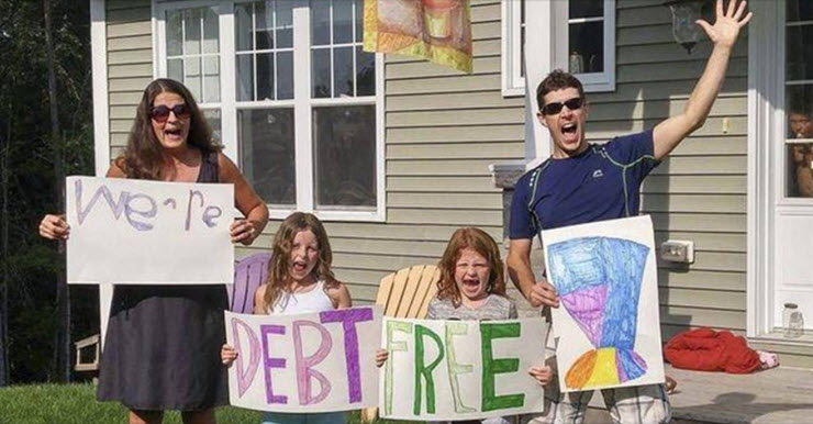 Debt free family